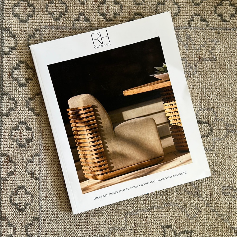 Restoration Hardware RH Outdoor Book 2023 - 258 page Catalog Magazine